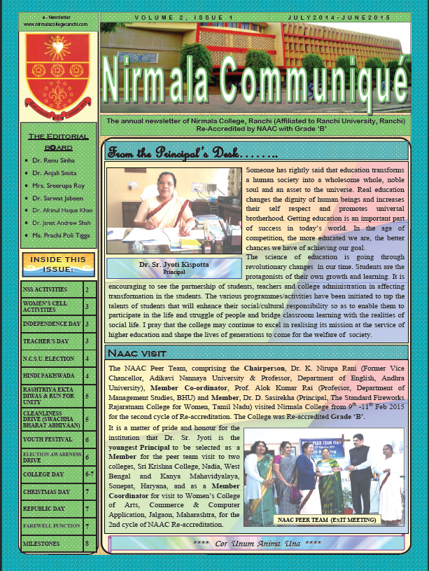 Nirmala Communique 2015